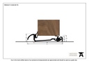 Black 2134mm Macclex 15/56 Threshold - 90179 - Technical Drawing