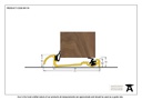 Gold 1829mm Macclex 15/56 Threshold - 90174 - Technical Drawing