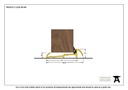 Gold 2134mm OUM/4 Threshold - 90189 - Technical Drawing