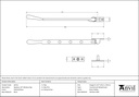 Polished Brass 10" Newbury Stay - 46716 - Technical Drawing