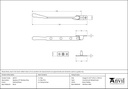 Polished Brass 8" Newbury Stay - 46715 - Technical Drawing