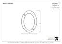 Polished Bronze Numeral 0 - 92020 - Technical Drawing