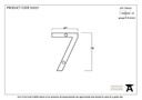 Polished Bronze Numeral 7 - 92027 - Technical Drawing