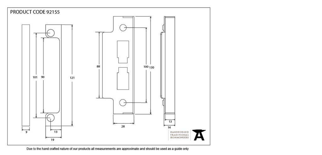 SS ½" Rebate Kit For 91112/91110 - 92155 - Technical Drawing