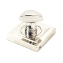 Polished Nickel Round Thumbturn Set (Square) in-situ