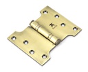 Aged Brass 4" x 3" x 5" Parliament Hinge (pair) ss - 49552