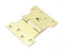 Polished Brass 4" x 3" x 5" Parliament Hinge (pair) ss - 49555