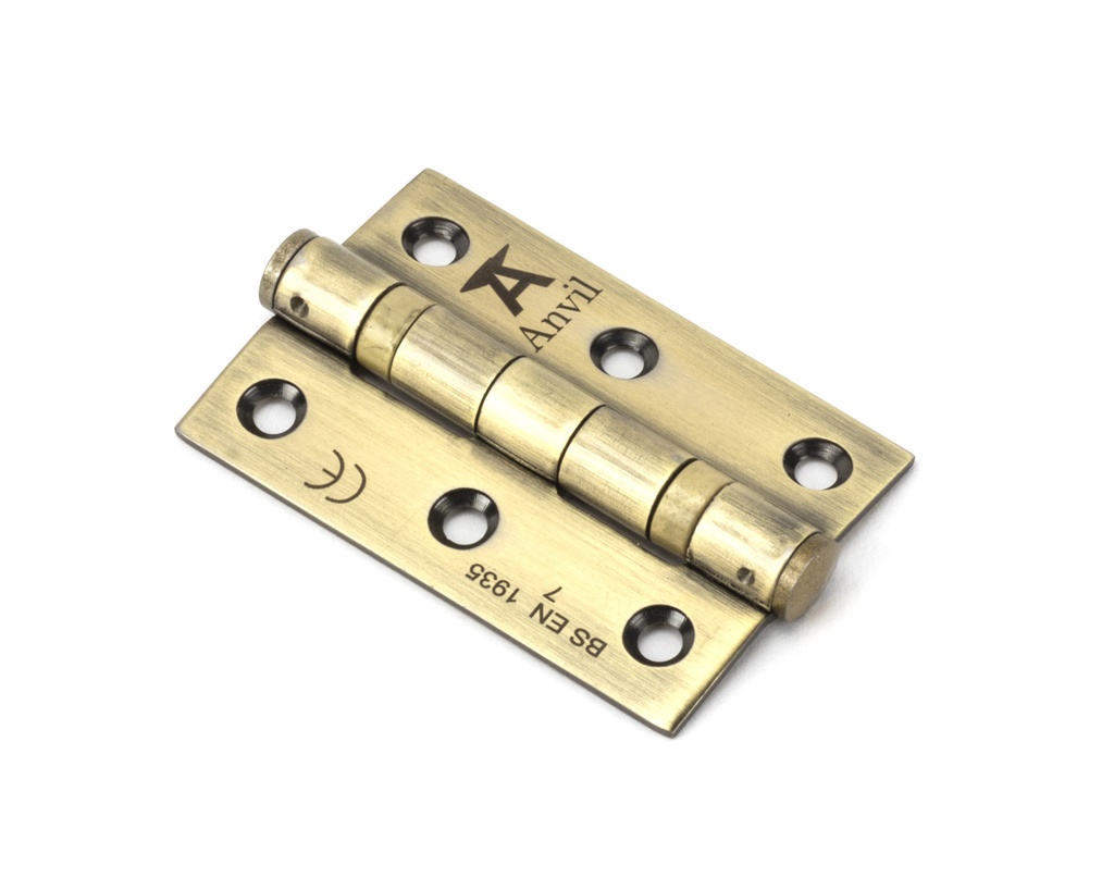 Aged Brass 3" Ball Bearing Butt Hinge (pair) ss - 49569