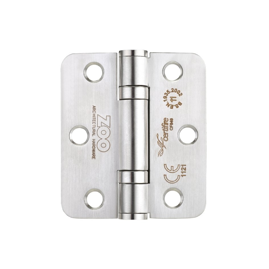 Grade 11 Ball Bearing Hinge Stainless Steel Radius - Grade 201 -76 x 67 x 2.5mm