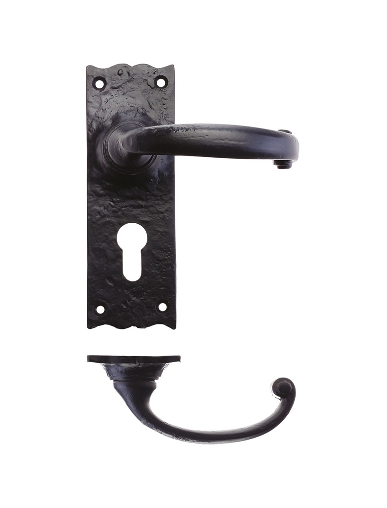 Traditional Lever on Euro Backplate - 6"