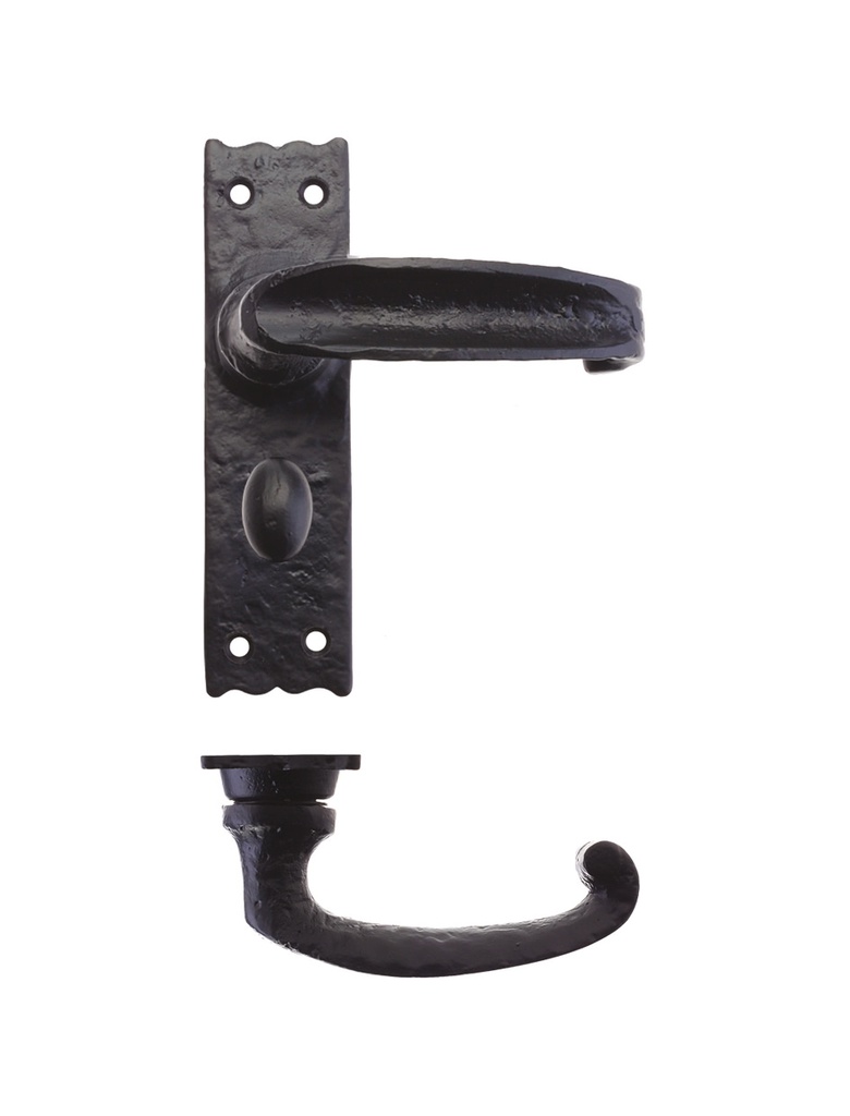 Traditional Slimline Thumb Lever on Bathroom Backplate