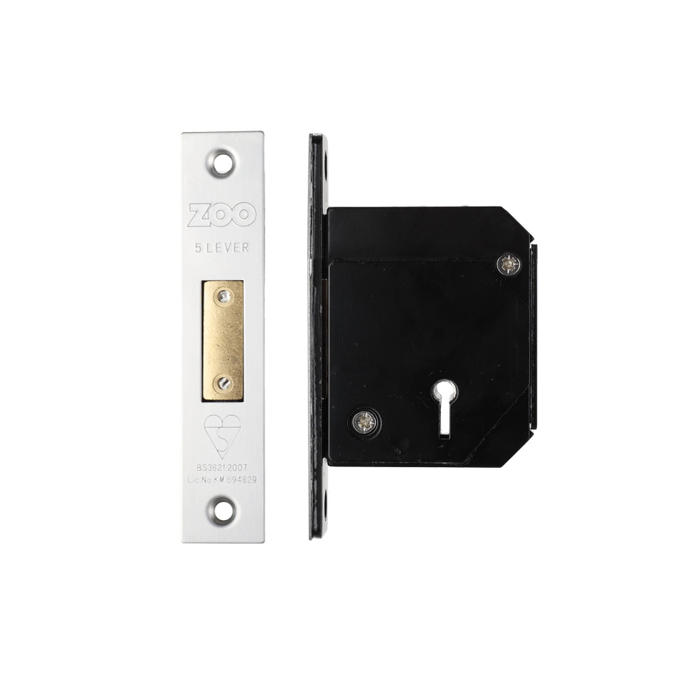 British Standard 5 Lever Deadlock - 67mm c/w Esc  - Chubb Retro Fit 3G114