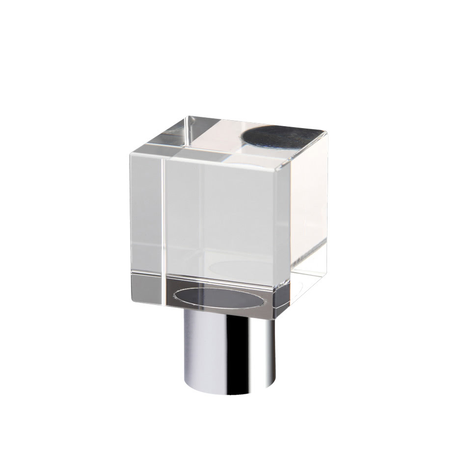 Cube Cupboard Knob - Plain 25mm dia.