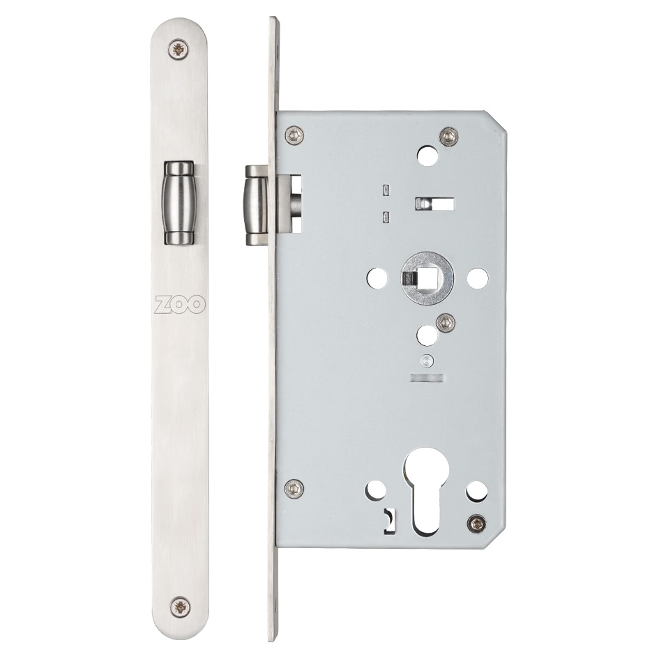 Roller din latch - backset 60mm - radius