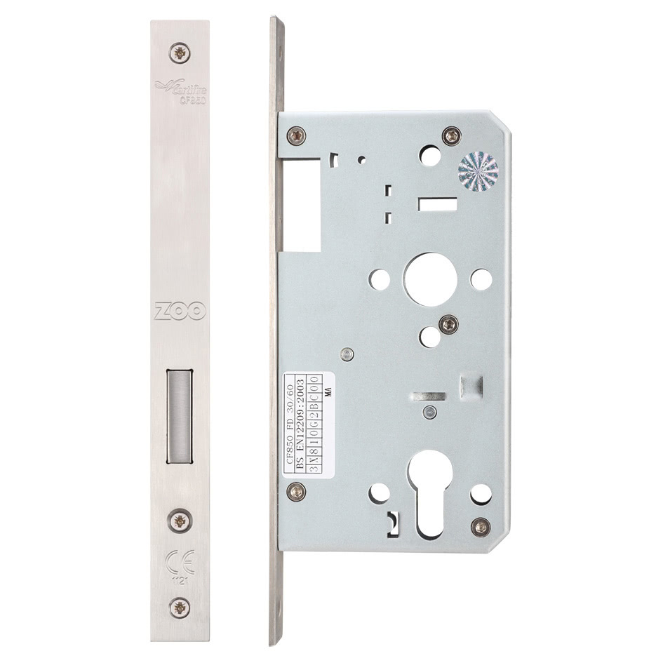 Din euro deadlock - backset 60mm - Single throw