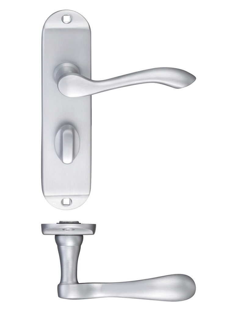 Project Arundel lever on bathroom backplate - 175mm x 42mm