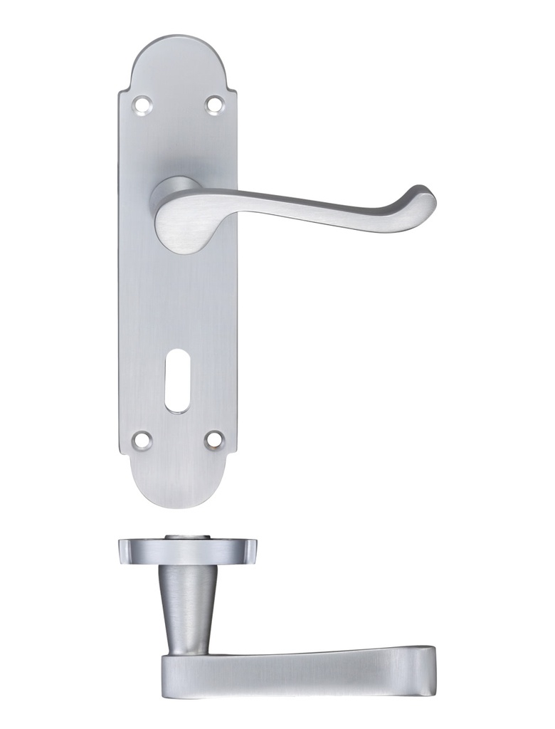 Project Oxford lever on lock backplate - 168mm x 42mm