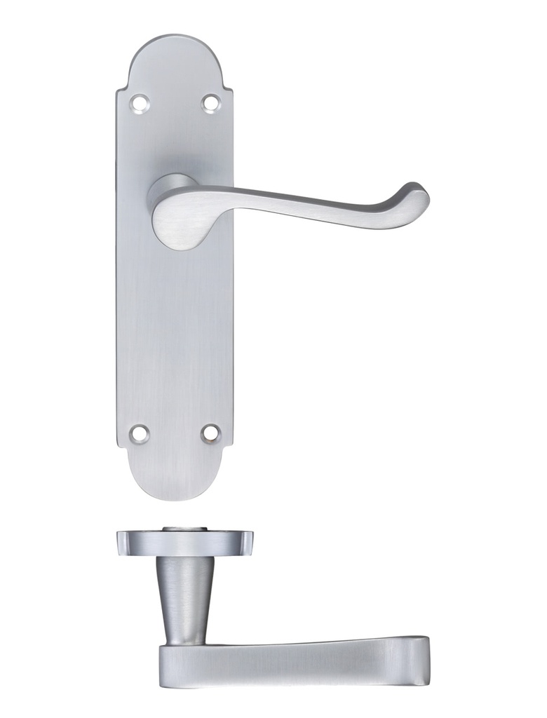 Project Oxford lever on latch backplate - 168mm x 42mm