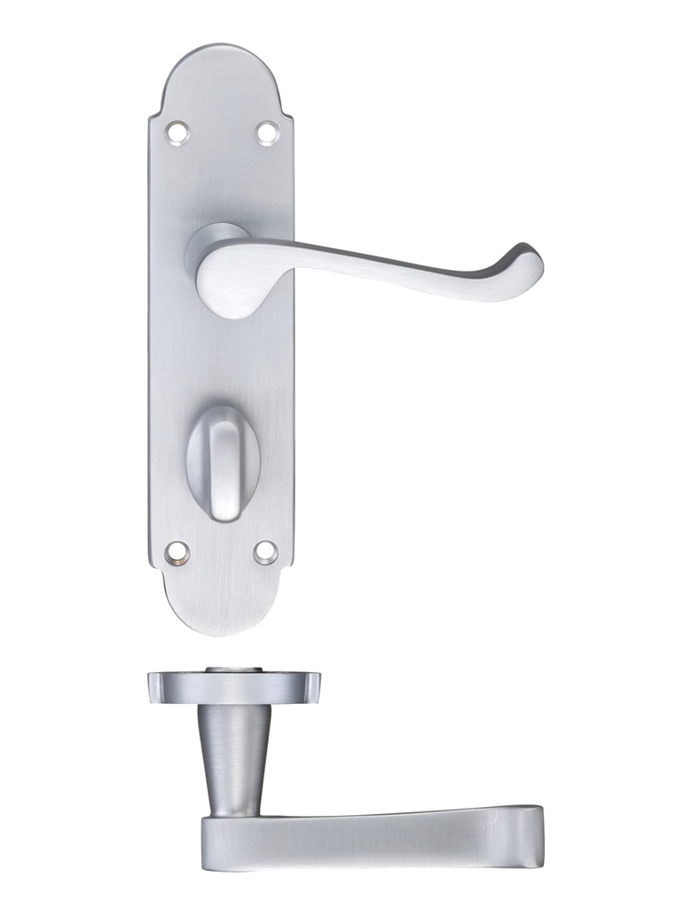 Project Oxford lever on bathroom backplate - 168mm x 42mm