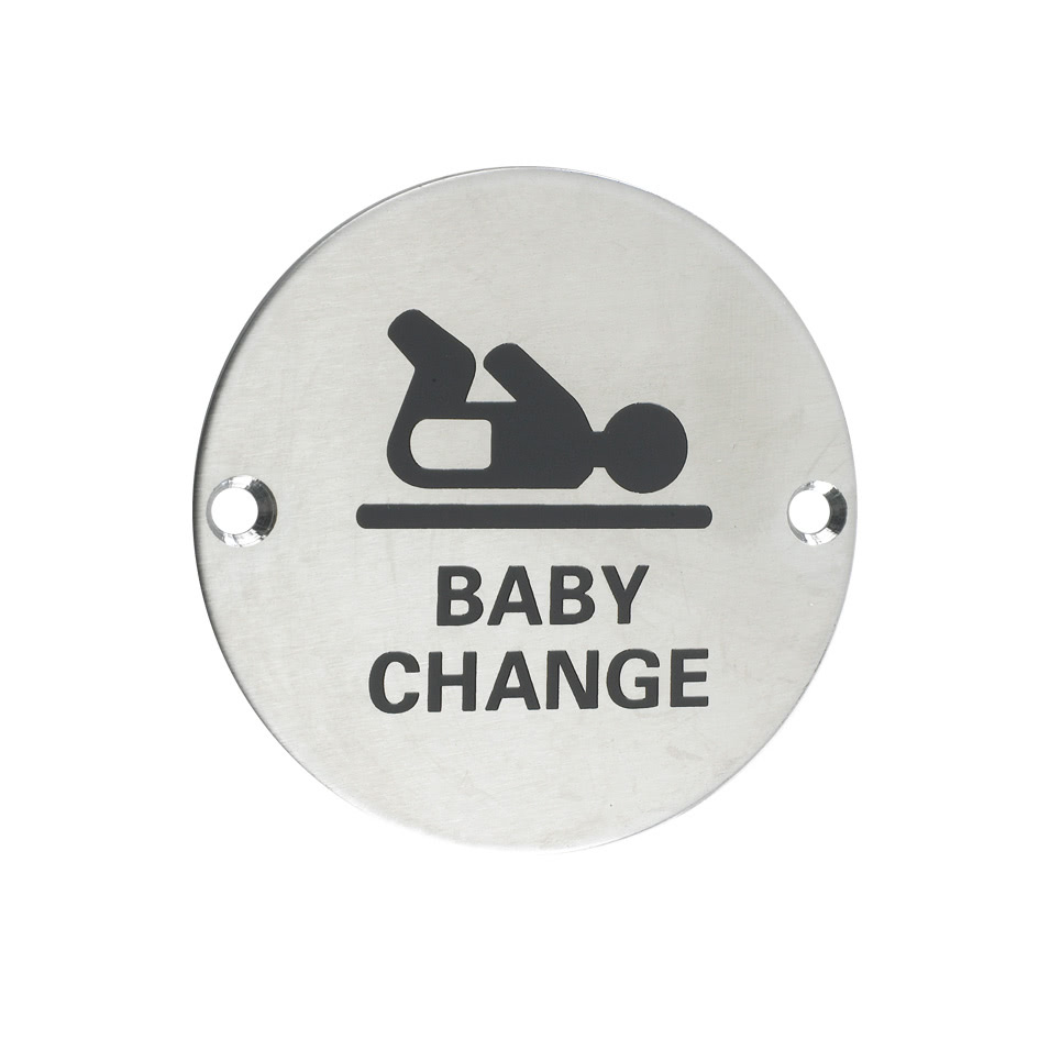 Signage - Baby Change - 76mm dia