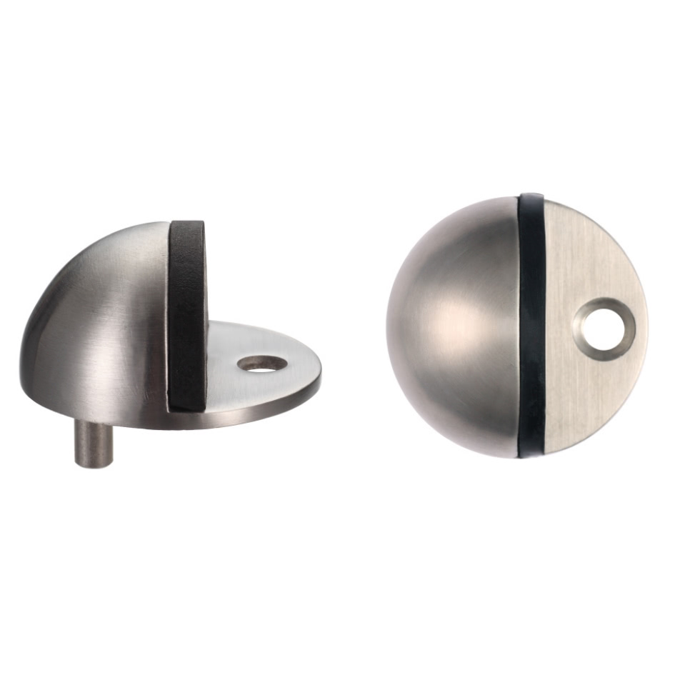 Door stop - floor mounted - oval - 40mm