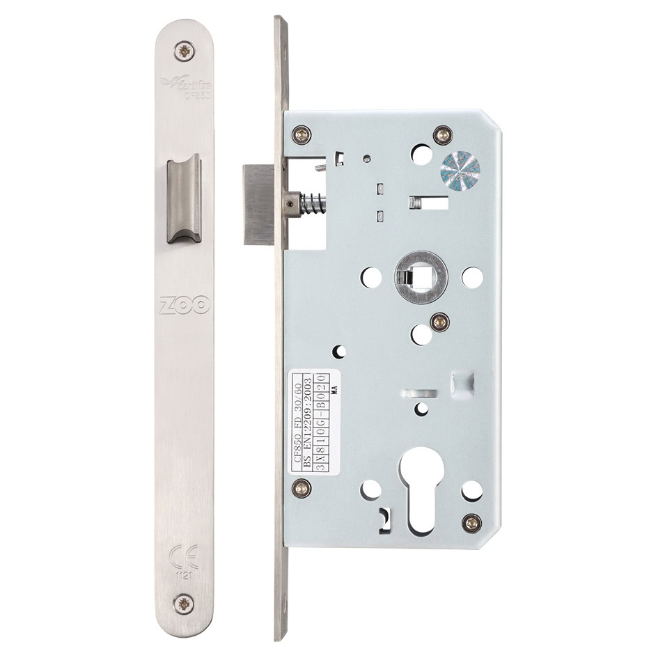 Din latch - backset 55mm - radius