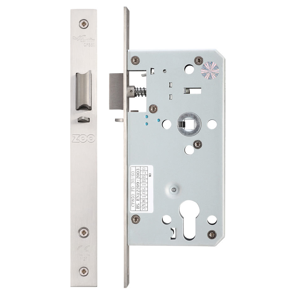 Din night latch - 72mm c/c - backset 55mm