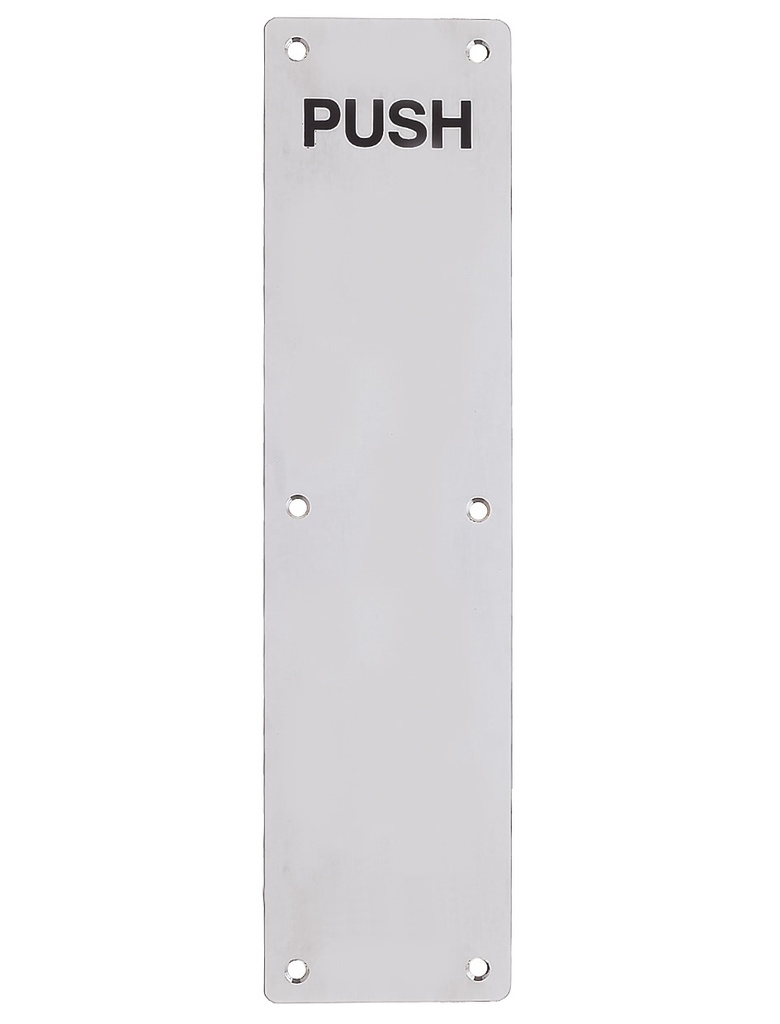 Finger Plate - Push (Radius) 75mm x 300mm