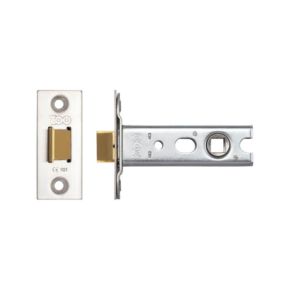 Heavy Duty Tubular Latch  76mm - Satin Stainless Steel