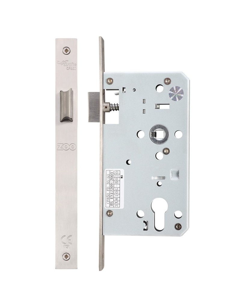 DIN Latch Case 60mm - Square Faceplate - SS