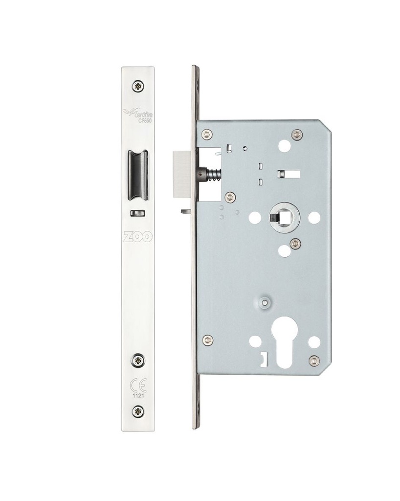 DIN Euro Night Latch Case 60mm - Square Faceplate - PSS