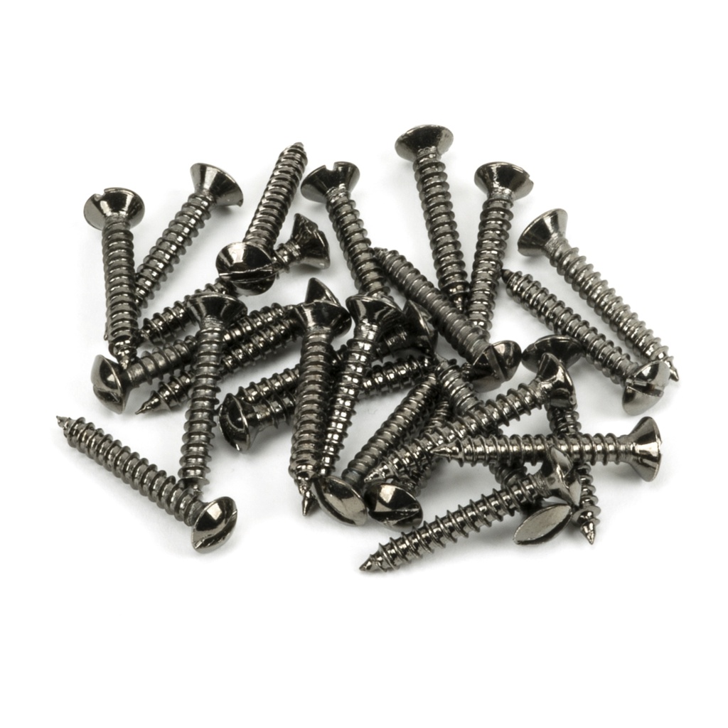 Dark Stainless Steel 6x1" CSK Raised Head Screws (25) - 92309