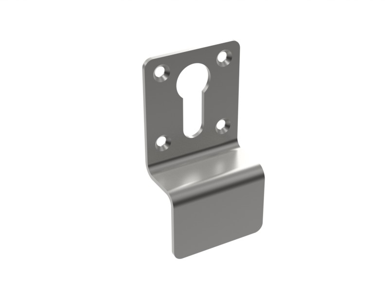 Euro Profile Cylinder Pull - AntiMicrobial Satin Stainless Steel