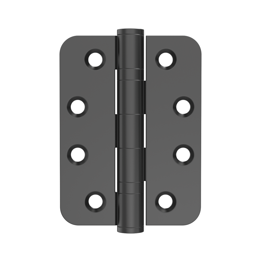 102 x 76mm Ball Bearing Hinge - Grade 13 - Radiused - Onyx Black