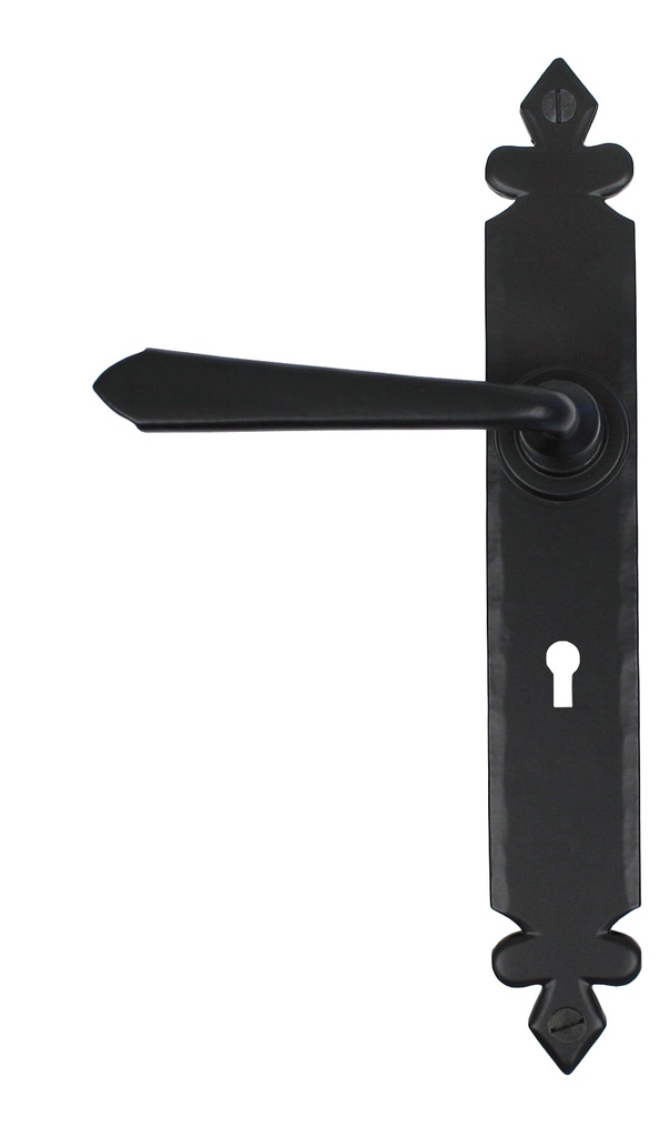 Black Cromwell Lever Lock Set - 33116