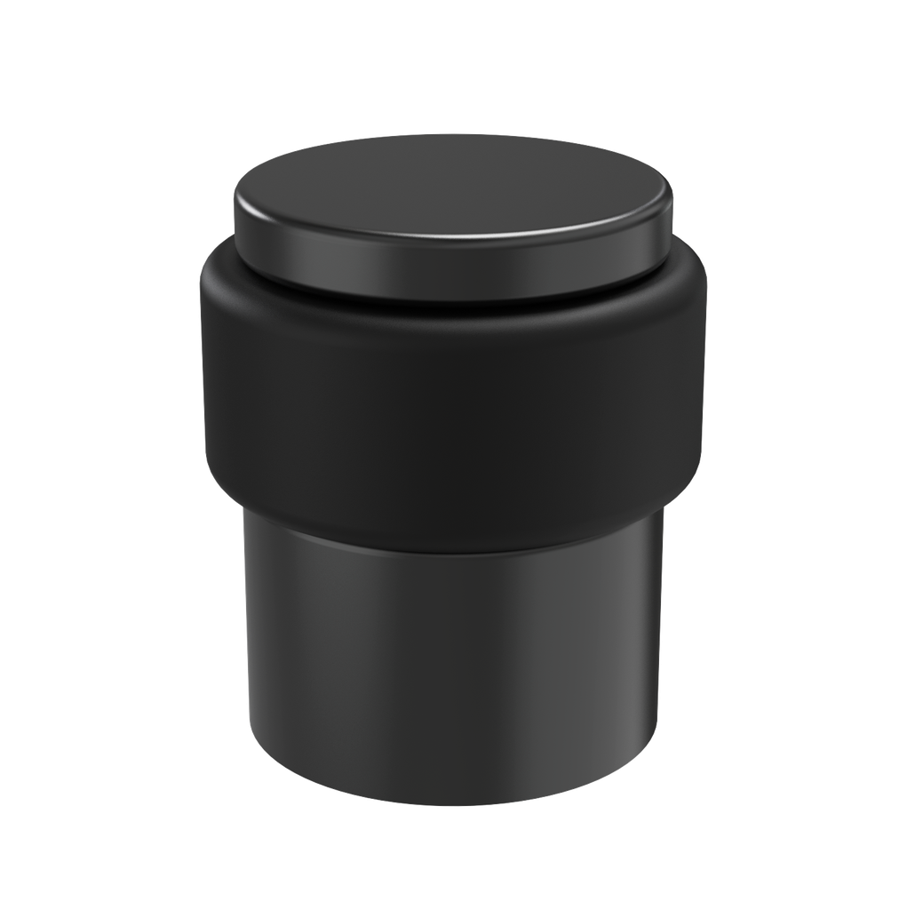 Round Floor Door Stop 30mm - Onyx Black