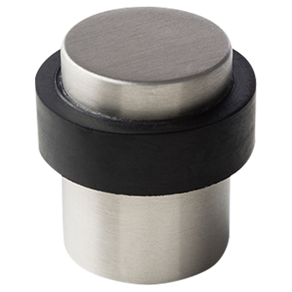 Round Floor Door Stop 30mm Satin Stainless Steel