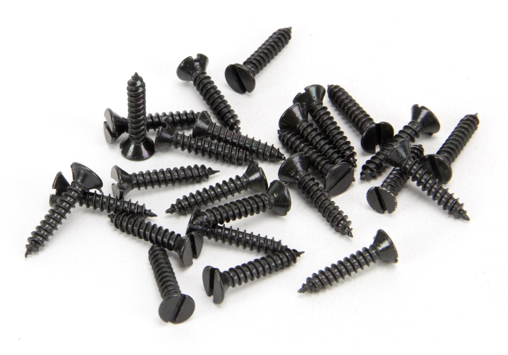 Black 6 x 3/4" Countersunk Screws (25) - 33408