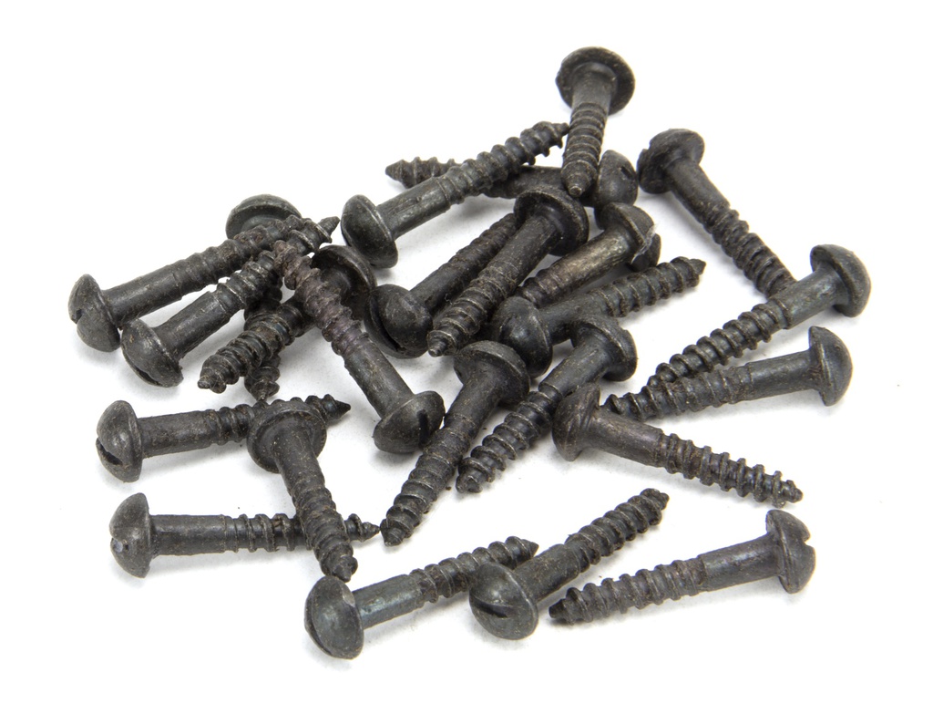 Beeswax 8x1" Round Head Screws (25) - 33415