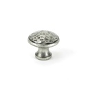 Pewter Hammered Cabinet Knob - Medium - 33626