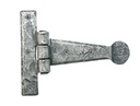 Pewter 4" Penny End T Hinge (pair) - 33650