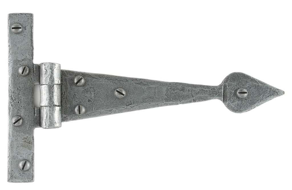 Pewter 6" Arrow Head T Hinge (pair) - 33651