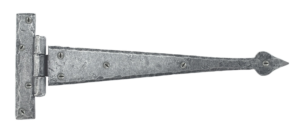 Pewter 12" Arrow Head T Hinge (pair) - 33657