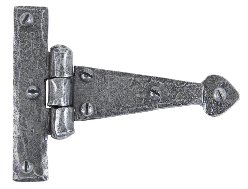 Pewter 4" Arrow Head T Hinge (pair) - 33774