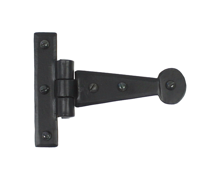 Black 4" Penny End T Hinge (pair) - 33986