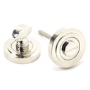 Polished Nickel Round Thumbturn Set (Art Deco) - 45740