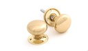 Polished Brass Mushroom Mortice/Rim Knob Set - 83564