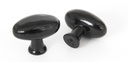 Black Oval Cabinet Knob - 83790