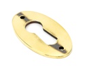 Aged Brass Oval Escutcheon - 83818