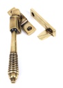 Aged Brass Night-Vent Locking Reeded Fastener - 83911